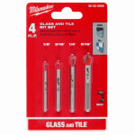 MILWAUKEE Milwaukee 48-20-8988 Series Drill Bit Set, Specifications: 3-Flat Shank, 4-Piece, Carbide TOOLS MILWAUKEE