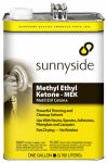 SUNNYSIDE Sunnyside 847G1 Methyl Ethyl Ketone Thinner, Liquid, Pungent, Transparent, 1 gal PAINT SUNNYSIDE