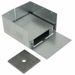 SIMPSON STRONG-TIE Simpson Strong-Tie ABW Series ABW66Z Post Base, 1190 lb Uplift, 12,935 lb Down DF/SP, 6 x 6 in Post, Steel, ZMAX, 1/PK HARDWARE & FARM SUPPLIES SIMPSON STRONG-TIE