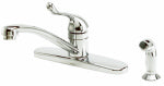 MOEN Moen Adler Series 87604 Kitchen Faucet, 1.5 gpm, 4-Faucet Hole, Brass/Metal, Chrome Plated, Deck Mounting, Lever Handle PLUMBING, HEATING & VENTILATION MOEN