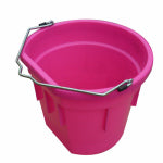 QINGDAO HUATIAN HAND TRUCK Utility Bucket, Flat Sided, Hot Pink Resin, 20-Qts. HARDWARE & FARM SUPPLIES QINGDAO HUATIAN HAND TRUCK