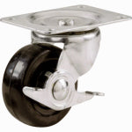 SHEPHERD HDWE. PROD., LLC. Shepherd Hardware 2 In. General-Duty Soft Rubber Swivel Plate Caster with Brake