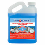 WET & FORGET Wet & Forget 800003 Stain Remover, 0.5 gal, Slight Almond, Blue PAINT WET & FORGET