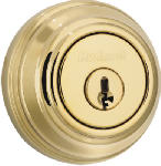 ASSA ABLOY AMERICAS RESIDENTIALINC. Signature Brass Double Cylinder Deadbolt with SmartKey