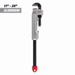 MILWAUKEE ELECTRICAL TO Milwaukee CHEATER 48-22-7318 Adaptable Pipe Wrench, 2-1/2 in Jaw, 17.13 in L, Overbite Jaw, Aluminum TOOLS MILWAUKEE ELECTRICAL TO