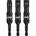 DEWALT DEWALT DWPVTDRV3 Impact Ready Nut Driver Set, 3-Piece, Steel, Magnesium Phosphate TOOLS DEWALT