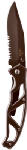GERBER OUTDOOR LLC Paraframe Knife, Serrated, Gray