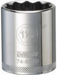 DEWALT DEWALT DWMT74564OSP Drive Hand Socket, 1-1/16 in Socket, 1/2 in Drive, 12-Point, Steel, Polished Chrome Vanadium TOOLS DEWALT