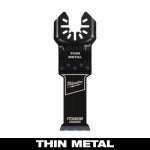MILWAUKEE ELECTRIC TOOL CORP Open-Lok Titanium Charged Bi-Metal Thin Metal Multi-Tool Blade, 1-1/8 In.