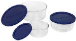 FOODSERVICES BRAND GROUP, LLC Glass Food Storage Set, 6-Pc. HOUSEWARES FOODSERVICES BRAND GROUP, LLC
