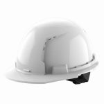 MILWAUKEE ELECTRIC TOOL CORP Vented Hard Hat, Front Brim, 4-Pt. Ratcheting Suspension, Type 1, Class C, White CLOTHING, FOOTWEAR & SAFETY GEAR MILWAUKEE ELECTRIC TOOL CORP