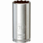 DEWALT DEWALT DWMT74188OSP Drive Hand Socket, 19 mm Socket, 3/8 in Drive, 12-Point, Steel, Polished Chrome Vanadium TOOLS DEWALT