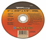 FORNEY Forney 71797 Cut-Off Wheel, 6 in Dia, 0.04 in Thick, 7/8 in Arbor, 60 Grit, Medium, Aluminum Oxide Abrasive TOOLS FORNEY