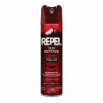 REPEL Repel 6410484 Tick Defense, 6.5 oz Aerosol Can, Liquid, Clear/Light Yellow/Water White, Ethanol, Picaridin LAWN & GARDEN REPEL
