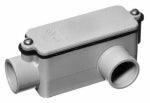 CARLON Carlon E984E-CTN Conduit Body, 3/4 in Hub, 6-9/32 in OAL, PVC, Gray ELECTRICAL CARLON