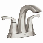 MOEN Moen Lindor Series 84506SRN Centerset Bathroom Faucet, 1.2 gpm, 2-Handle, 3-Faucet Hole, Metal, Brushed Nickel PLUMBING, HEATING & VENTILATION MOEN