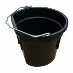 QINGDAO HUATIAN HAND TRUCK Utility Bucket, Flat Sided, Black Resin, 20-Qts. HARDWARE & FARM SUPPLIES QINGDAO HUATIAN HAND TRUCK