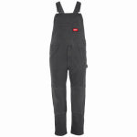 MILWAUKEE ELECTRIC TOOL CORP Freeflex Lightweight Bib Overalls, Unlined, Gray, 40x34