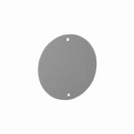 RACO INCORPORATED Blank Cover, Box Mount, 4 In. Round ELECTRICAL RACO INCORPORATED