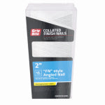 PRIMESOURCE BUILDING PROD. Collated Angled Finish Nails, FN-Style, Galvanized Steel, 2 In. x 15 Gauge, 1000-Pk.