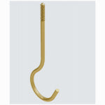 ASSA ABLOY AMERICAS RESIDENTIALI NC Ceiling Hook, Brass, 25-Lb. Load, 6 In.