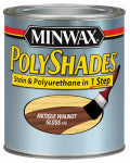 MINWAX Minwax PolyShades 214404444 Wood Stain and Polyurethane, Antique Walnut, Liquid, 0.5 pt, Can PAINT MINWAX