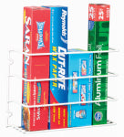 PANACEA PRODUCTS CORP Cabinet Wrap Rack, White Steel, 8 x 12 In.