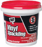 DAP GLOBAL INC Vinyl Spackling Paste, 1/2-Pint
