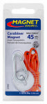 MASTER MAGNETICS Neodymium Magnet with Carabineer Hook, 45-Lb. Pull HARDWARE & FARM SUPPLIES MASTER MAGNETICS