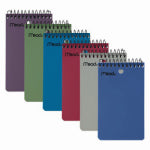 ACCO/MEAD Memo Book, College Ruled, Topbound, Assorted Colors, 100 3 x 5 In. Pages