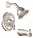 MOEN Moen Banbury Series 82910SRN Tub and Shower Faucet, Standard Showerhead, 1.75 gpm Showerhead, 1 Spray Settings, Metal PLUMBING, HEATING & VENTILATION MOEN