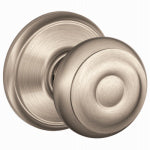 SCHLAGE LOCK CO Passage Lockset, Georgian Knob, Satin Nickel, Fits 2-3/8 & 2-3/4-In. Backsets HARDWARE & FARM SUPPLIES SCHLAGE LOCK CO