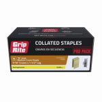 PRIMESOURCE BUILDING PROD. Collated Medium Crown Staples, N-Style Electrogalvanized Steel, 1-1/2 In. x 16 Gauge, 1000-Pk. HARDWARE & FARM SUPPLIES PRIMESOURCE BUILDING PROD.