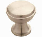 AMEROCK Westerly Cabinet Knob, Satin Nickel, 1-3/16 In.