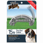 WESTMINSTER PET PRODUCTS IMP Dog Tie Out, Super Duty, 15-Ft.