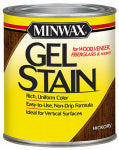 MINWAX Minwax 66100 Gel Stain, Solvent Base, Hickory, Liquid, 1 qt PAINT MINWAX