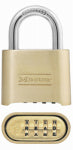 MASTER LOCK Master Lock 175DWD Padlock, 5/16 in Dia Shackle, 1 in H Shackle, Steel Shackle, Brass Body, Brass, 2 in W Body HARDWARE & FARM SUPPLIES MASTER LOCK