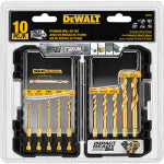 DEWALT ACCESSORIES 10-Pc. Titanium Impact Drill Bit Set TOOLS DEWALT ACCESSORIES