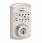 ASSA ABLOY AMERICAS RESIDENTIALINC. Power Keyless Entry Deadbolt, Satin Nickel