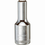 DEWALT DEWALT DWMT74191OSP Drive Hand Socket, 1/4 in Socket, 3/8 in Drive, 12-Point, Steel, Polished Chrome Vanadium TOOLS DEWALT