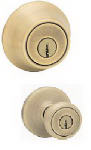 ASSA ABLOY AMERICAS RESIDENTIALINC. Security Tylo Entry Lockset And Deadbolt Combo Pack, Antique Brass HARDWARE & FARM SUPPLIES ASSA ABLOY AMERICAS RESIDENTIALINC.