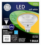 GE GE 38443 Replacement LED Bulb, Flood, Spotlight, PAR30 Lamp, 75 W Equivalent, E26 Lamp Base, Dimmable, Clear ELECTRICAL GE