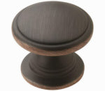 AMEROCK Ravino Cabinet Knob, Oil-Rubbed Bronze, 1-1/4 In.