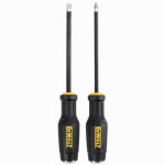 DEWALT DEWALT TOUGHSeries DWHT65100 Demo Screwdriver Set, 2-Piece, Steel, Chrome, Black TOOLS DEWALT