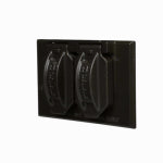 RACO INCORPORATED 1-Gang Horizontal Weatherproof Cover, Duplex, Bronze