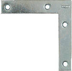 ASSA ABLOY AMERICAS RESIDENTIALI NC 4-Pk., 4 In. Zinc Flat Corner Iron