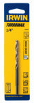 IRWIN Irwin 73316 Jobber Drill Bit, 1/4 in Dia, 4 in OAL, Spiral Flute, 1/4 in Dia Shank, 3-Flat Shank TOOLS IRWIN