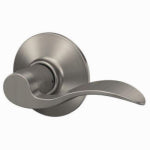 SCHLAGE LOCK Schlage Accent Series F170 ACC 619 RH Right Hand Dummy Lever, Mechanical Lock, Satin Nickel, Metal, Residential, 2 Grade HARDWARE & FARM SUPPLIES SCHLAGE LOCK