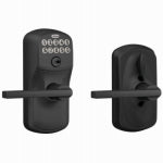 SCHLAGE LOCK CO Keypad Entry Lever Lock, Plymouth Trim, Flex Lock, Up to 19 Access Codes, Matte Black