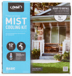 ORBIT IRRIGATION PRODUCTS Orbit 20030 Basic Mist Cooling Kit, 3/8 in Connection, Brass/Stainless Steel LAWN & GARDEN ORBIT IRRIGATION PRODUCTS